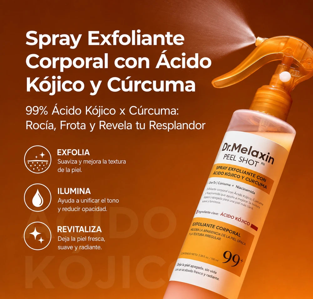Dr. Melaxin - Spray Exfoliante para Manchas y Piel Opaca
