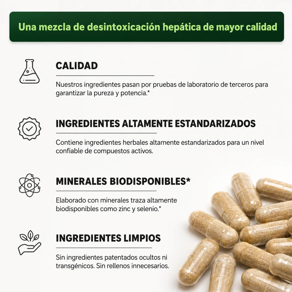 Liver – 11 Extractos Herbales para Hígado, Digestión y Energía