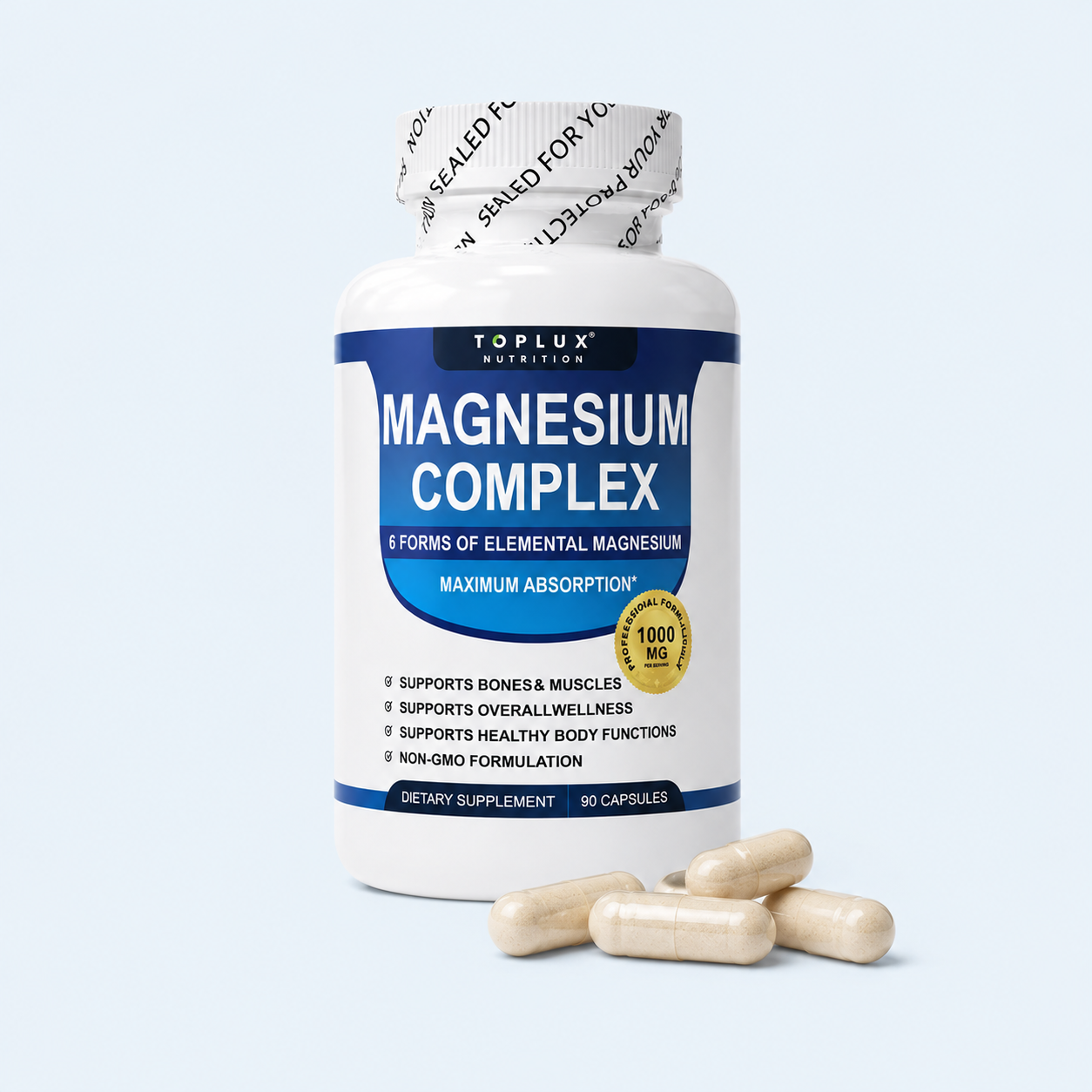Magnesium Complex – 6 Formas de Magnesio para Energía, Músculos y Descanso
