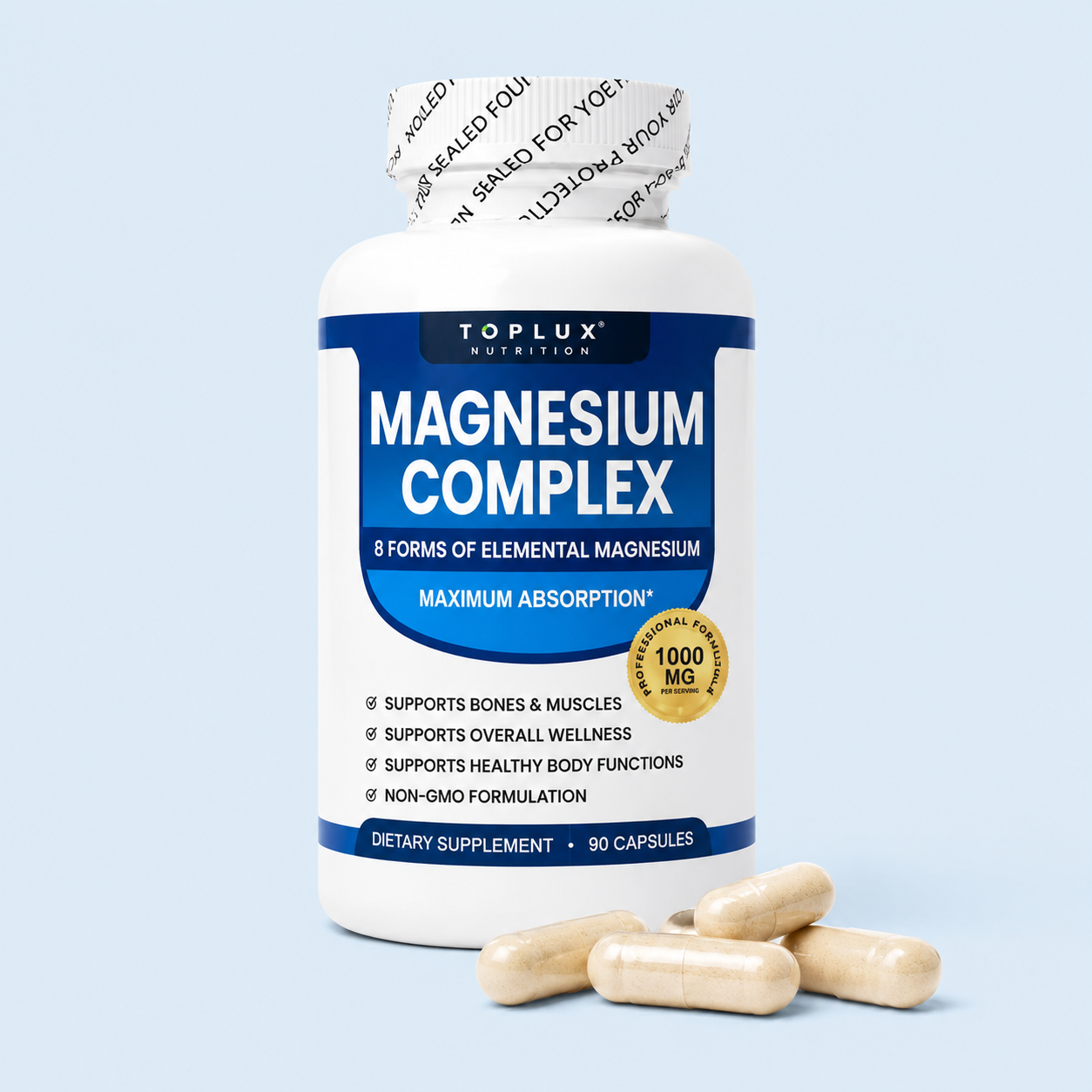 Magnesium Complex – 8 Formas de Magnesio para Energía, Músculos y Descanso